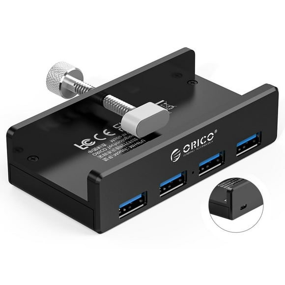 ORICO 6 Puerto Fast Mains USB cargador multi con 1x Usb C & 1x carga rápida 2.0 WH